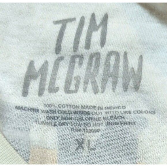 Tim McGraw T-Shirt XL 2024 Standing Room Only Tour Dates Concert Graphic Cotton - Picture 4 of 7